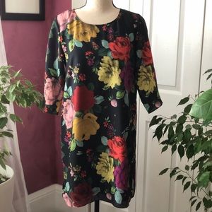 Ted Baker Floral Shift Dress - Ted Size 1